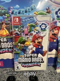 2023 Nintendo Switch Super Mario Bros. Wonder + Exclusive Cards + Sticker Sheet