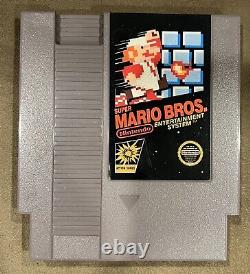 (5 Screw) Super Mario Bros. Game With Box And Manual (Authentic). Tested