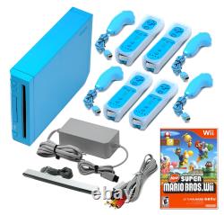 Authentic Wii Console + Pick Black Blue Red Wii Sports Mario & More + US Seller