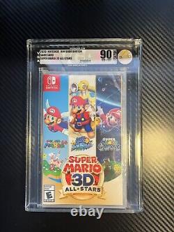 GRADED VGA 90 NM+/MT Super Mario 3D All-Stars FACTORY SEALED Nintendo Switch
