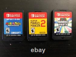 HAC-001 Nintendo Switch Console + Super Mario Party, Maker 2, Kingdom Battle