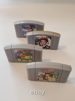Lot of 4 N64 Nintendo 64 Games Super Mario Diddy Kong Goldeneye 007 Wave Race