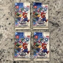 Lot of 4 Super Mario Bros Wonder Trading Card Packs Brand New Sealed IN HAND