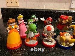 Mario Luigi Yoshi Bowser Nintendo Super Mario Series Lot of 14 Amiibo