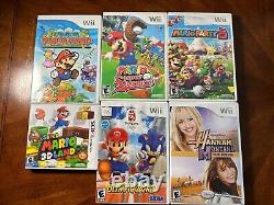 Mario Party 8, Mario Super Sluggers, Super Paper Mario, Super Mario 3D Land, etc