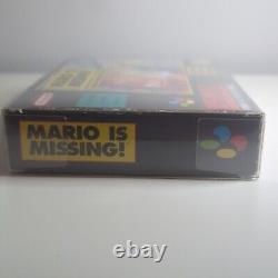 Mario is Missing Boxed Genuine Super Nintendo SNES