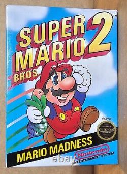 NES Nintendo Super Mario Bros. 2 CIB / Collector Grade / Rev-A