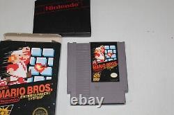 NES Nintendo Super Mario Bros REV-A Round SOQ Box and Game HTF