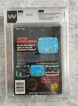 NES Super Mario Bros. WATA Graded 8.0 CIB HOLY GRAIL HANG TAB VERSION 1985