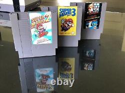 NINTENDO NES Console System Bundle Games Super Mario 1 2 3 SHIPS SAME DAY