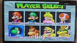 NINTENDO64 Console Bundle Clear Blue Excellent+Mario Kart 64+Super Mario 64