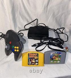 Nintendo 64 Console System withController & Cables and Super Mario64 Donkey Kong64