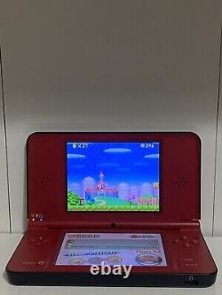 Nintendo DSi XL Red Super Mario Bros 25th Anniversary Edition Bundle With Mario