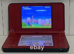 Nintendo DSi XL Red Super Mario Bros 25th Anniversary Edition Bundle With Mario