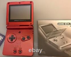 Nintendo Game Boy Advance SP Blue & Red Mario Kart, Super Mario 3 Mario World 2