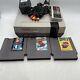 Nintendo Nes Console Bundle + Super Mario Bros 1 2 3 New 72 Pin Tested Working