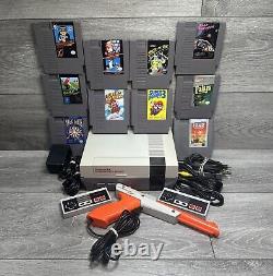 Nintendo NES Console SUPER MARIO 1 2 3 OEM POLISHED 72 PIN! System Bundle Lot