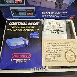 Nintendo NES Control Deck Console with Box & Super Mario Game ALL TESTED