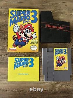 Nintendo NES Super Mario Bros. 3 Complete In Box CIB Tested