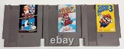 Nintendo NES Super Mario Console Bundle New 72 Pin Mario 1,2,3, Zapper Tested