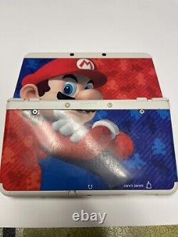 Nintendo New 3DS Super Mario Edition CLEANED AND TESTED PLUS GAMES