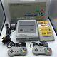Nintendo Super Famicom Console With & Accesories & Carry Case & Mario 4 Games Jp