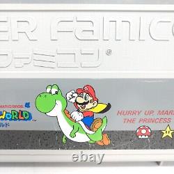 Nintendo Super Famicom Super Mario Storage Case SNES console & 5 Japanese games