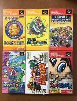 Nintendo Super Famicom Super Mario World RPG Kart Collection Yoshi Pickles 6set
