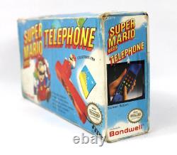 Nintendo Super Mario Bros. Blue Telephone Bondwell Vintage RARE 1990 BRAND NEW