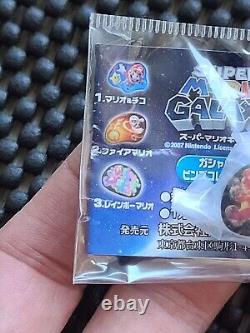 Nintendo Super Mario Galaxy gacha pin badge LOT COMPLETE Rare Promo WII SWITCH