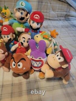 Nintendo Super Mario Lot Of 21 Soft Plush Collectors Doll Preowned Petey Piranha