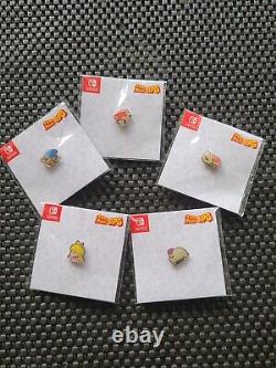 Nintendo Super Mario RPG Pin Badge Set UK Preorder Bonus Rare Promo SWITCH NES