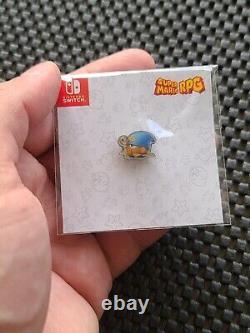 Nintendo Super Mario RPG Pin Badge Set UK Preorder Bonus Rare Promo SWITCH NES