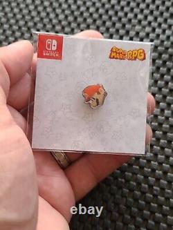 Nintendo Super Mario RPG Pin Badge Set UK Preorder Bonus Rare Promo SWITCH NES