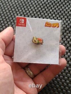 Nintendo Super Mario RPG Pin Badge Set UK Preorder Bonus Rare Promo SWITCH NES