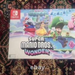 Nintendo Super Mario Wonder Gamestop Store Display 36x16
