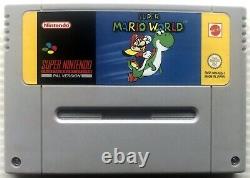 Nintendo Super Mario World SNES Video Game Cartridge In Box With Insert 1992