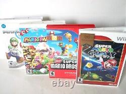 Nintendo Wii Mario Games Lot Kart Party 8 Galaxy New Super Bros Brothers Bundle