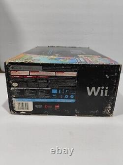 Nintendo Wii Super Mario Bros. Game & Black System Console BUNDLE With Extras