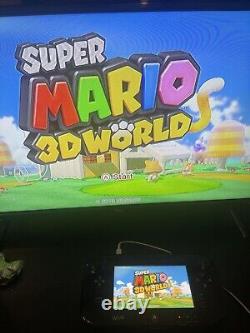 Nintendo Wii U 32 GB Super Mario 3D World Deluxe Set Black Tested READ