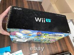 Nintendo Wii U Super Mario/Luigi Bros. Console with Box Remotes Manuals