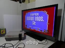 Original Nintendo NES Console Bundle Dogbone Controller Super Mario 1 2 3