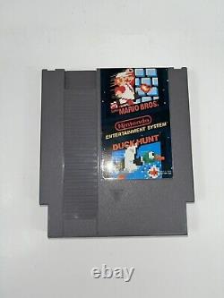 Original Nintendo NES Console With Super Mario Duck Hunt Game Cartridge