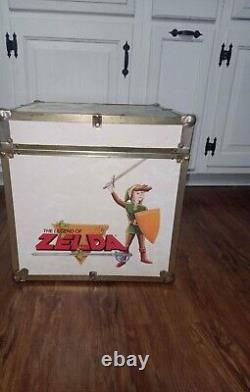 RARE 1980s Vintage Nintendo Super Mario 3 Zelda Wood Box Toy Chest Storage