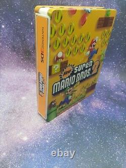 RARE Nintendo New Super Mario Bros 2 3ds SteelBook With Game CIB Steel Book 3DS