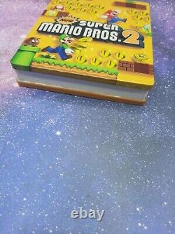 RARE Nintendo New Super Mario Bros 2 3ds SteelBook With Game CIB Steel Book 3DS