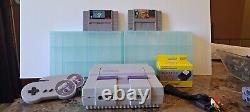 SNES Console + Super Mario World & Donkey Kong Country Super Nintendo Bundle