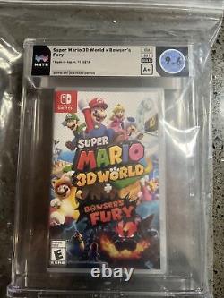 Super Mario 3D World Bowser's Fury Nintendo Switch, Sealed GRADED WATA 9.6/A+