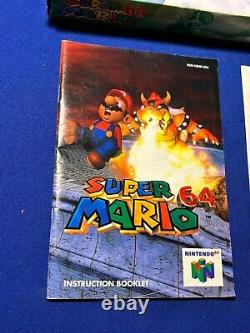 Super Mario 64 For Nintendo 64 RARE N64 Complete In Box CIB Great Shape