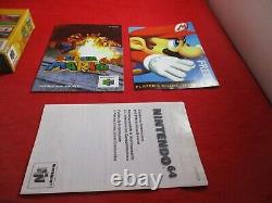 Super Mario 64 (Nintendo 64, 1996) N64 COMPLETE with Box manual game WORKS! #E1